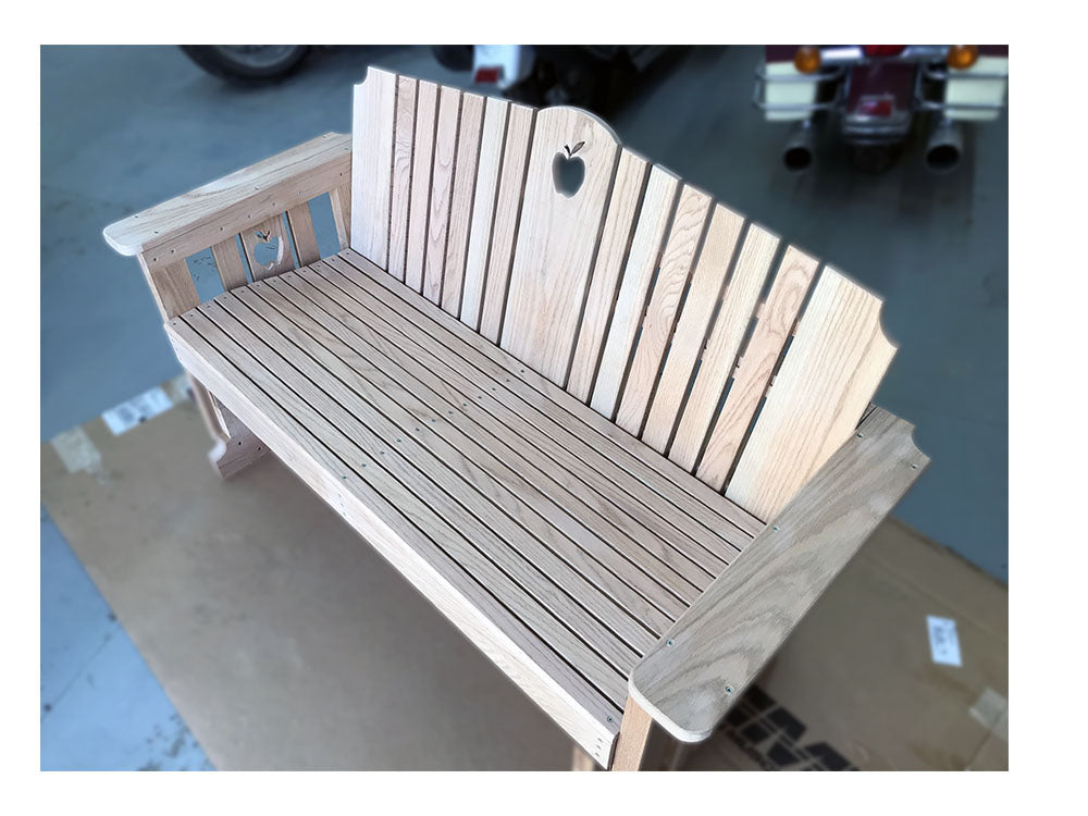 Solid Oak Porch Glider