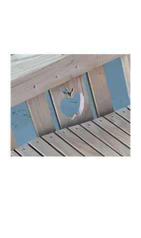 Solid Oak Porch Glider