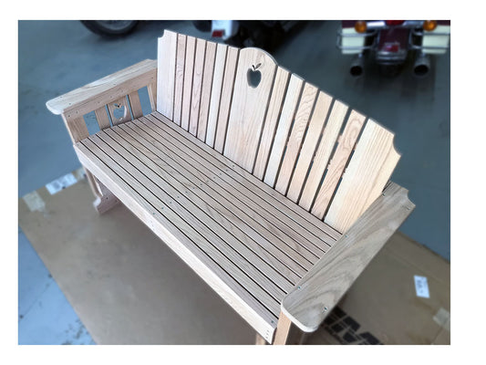 Solid Oak Porch Glider