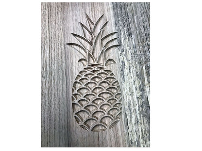 Hand-crafted Pineapple on Wood