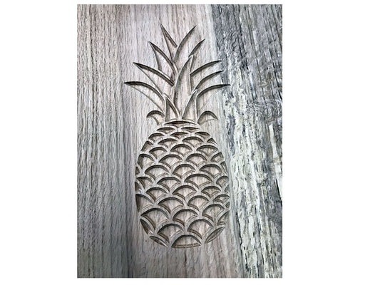 Hand-crafted Pineapple on Wood