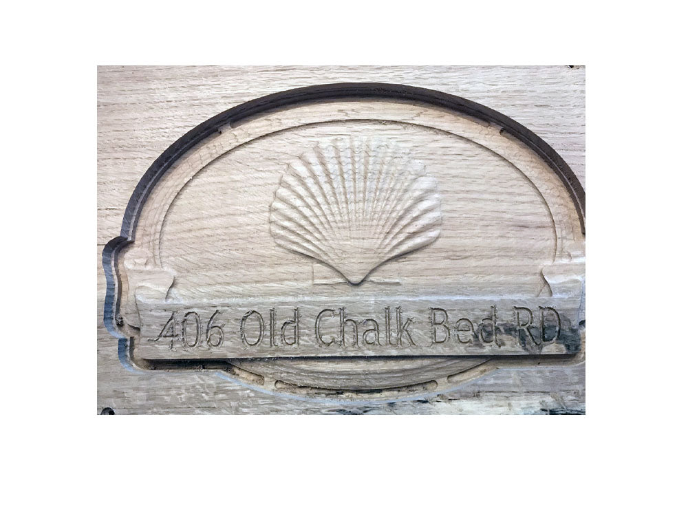 Hand Crafted Address Sign