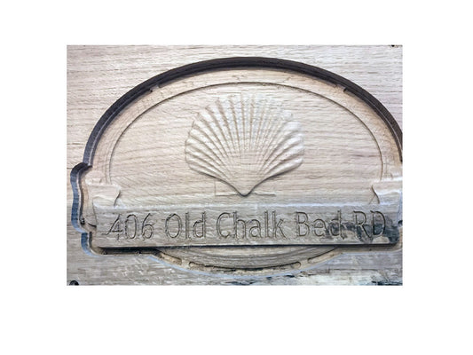 Hand Crafted Address Sign